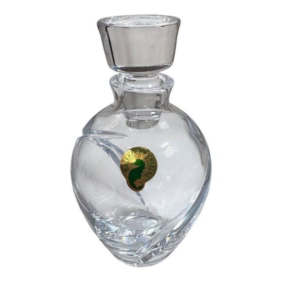 Waterford Siren Crystal Glass Perfume Bottle 5" Vintage w/ Stopper Original Box - Picture 2 of 12